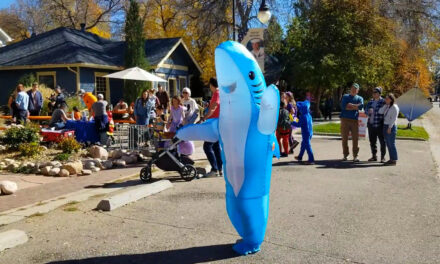 Dancing Shark at Niwot’s Great Pumpkin Party