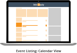 Event Listing: Calendar View