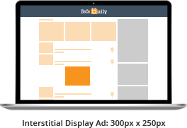 Interstitial Display Ad: 300px x 250px