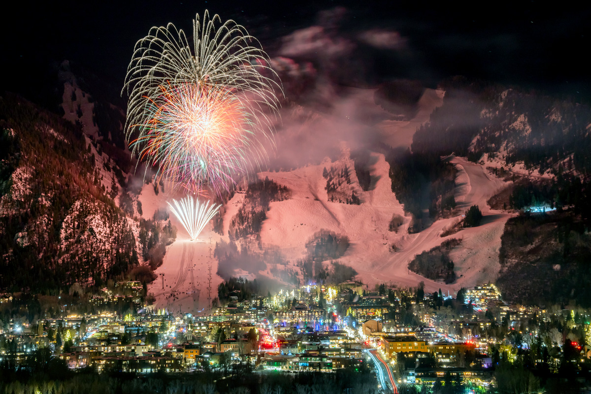 Fireworks in Aspen, CO