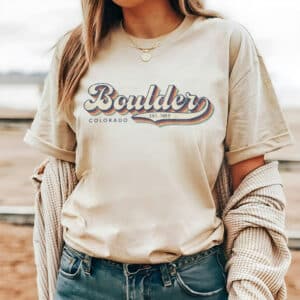 Boulder Colorado 70s Unisex Tee