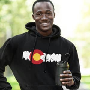 Colorado Treeline and Mountains Hoodie